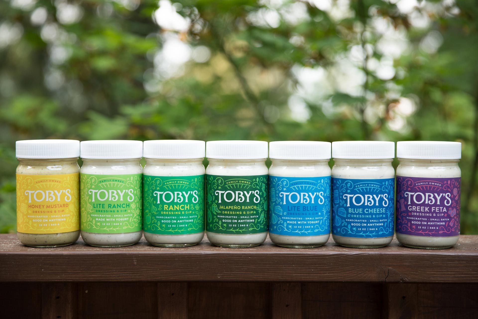 Toby's Dressing & Dip family of products