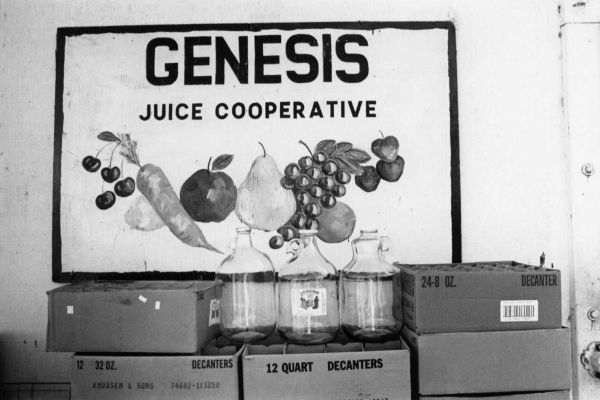 Genesis Juice Cooperative sign