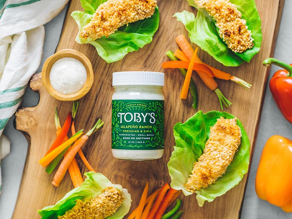 How to make Baked Panko Chicken Lettuce Wraps with Jalapeño Ranch